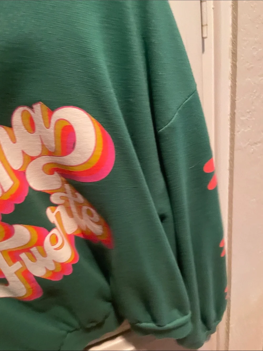 Target Green 'Latina Fuerte' Multicolor Graphic Crewneck Sweatshirt